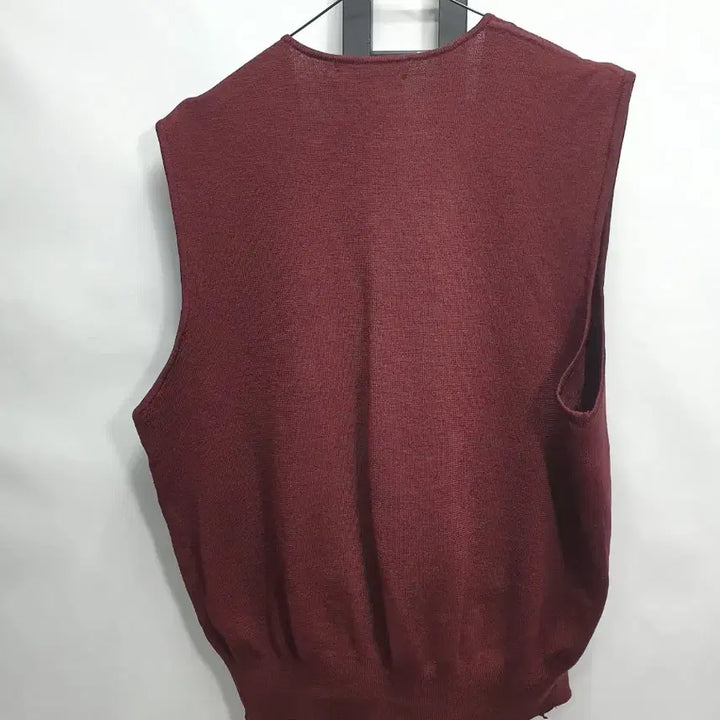 [BUNJANG] Yves Saint Laurent Wool Knit Vest Burgundy 100 / 입생로랑 니트 조끼 울 베스트 버건디 100