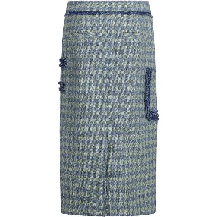 [BUNJANG] Lucky Chouette Houndstooth Skirt / 럭키슈에뜨 하운드 투스 스커트 38