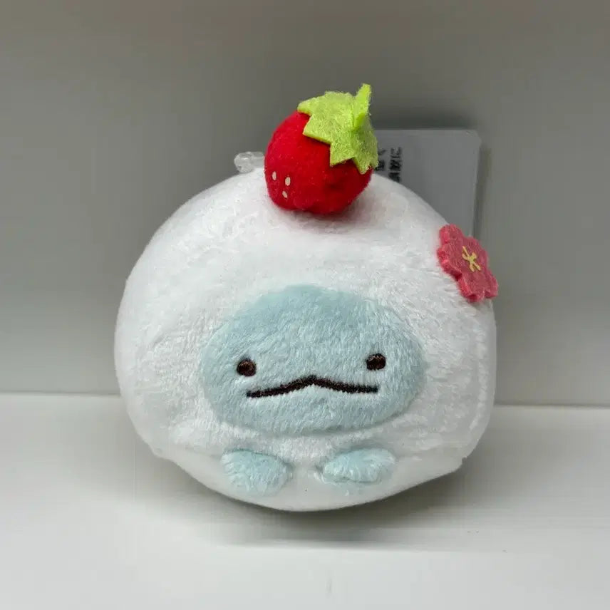 [BUNJANG] Sumikko Gurashi Tokage Strawberry Mochi Plush / 스밋코구라시 토카게 산엑스 화과자 시리즈 한정 딸기모찌 인형