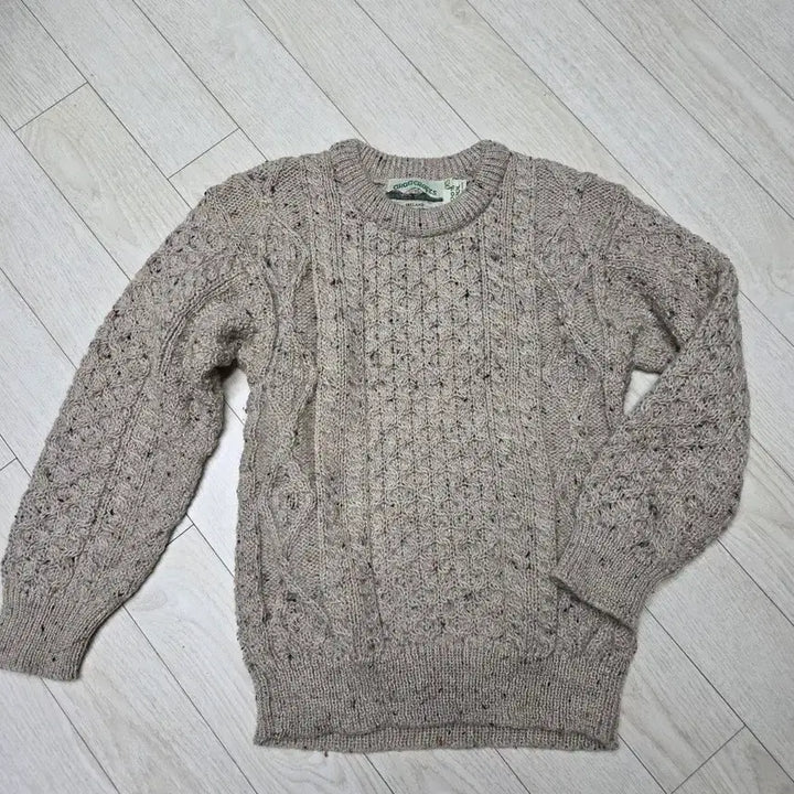 [BUNJANG] Aran Crafts Merino Wool Round Neck Sweater / Aran Crafts 아란크래프트  메리노울100%   라운드넥 스웨터