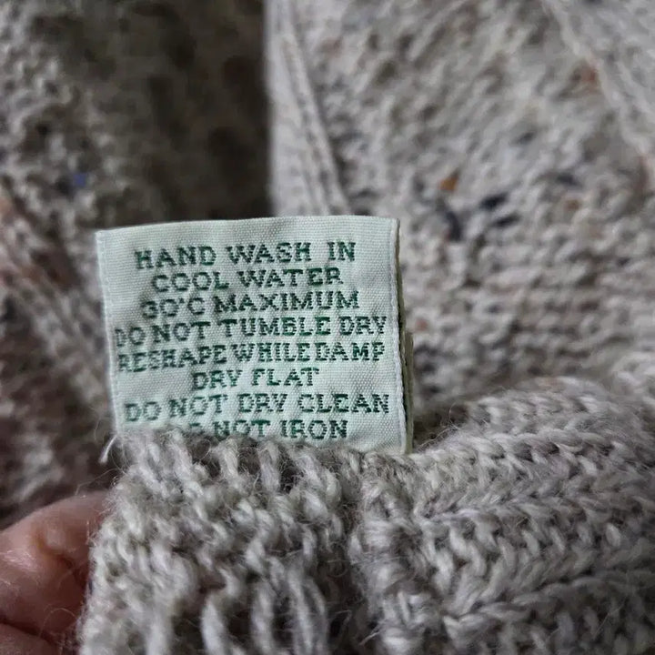 [BUNJANG] Aran Crafts Merino Wool Round Neck Sweater / Aran Crafts 아란크래프트  메리노울100%   라운드넥 스웨터