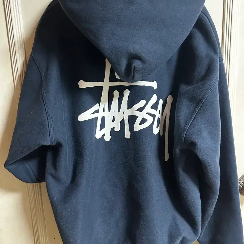[BUNJANG] Stussy Navy Hooded Zip-up S / 스투시 후드집업 네이비 S
