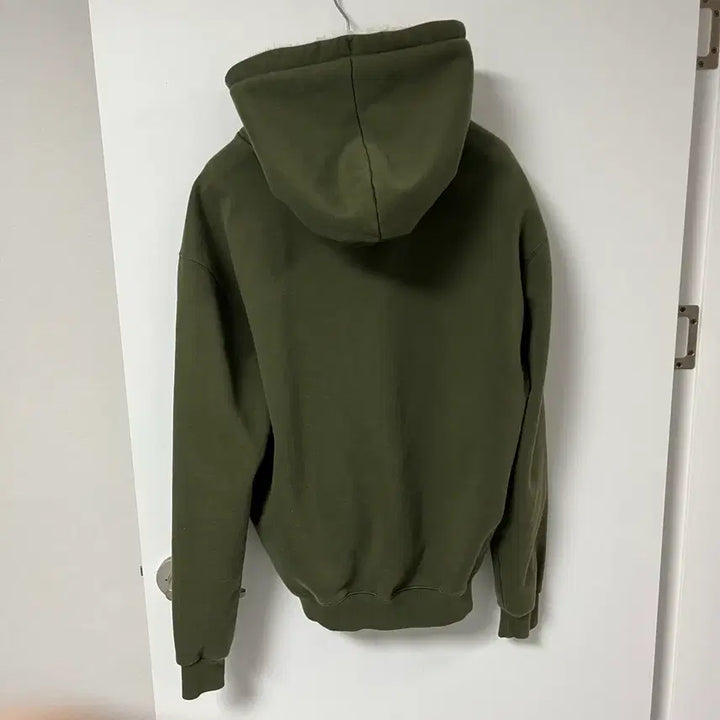 [BUNJANG] Champion Big Logo Khaki Fleece Hoodie / L 챔피온 빅로고 카키 플리스 후드