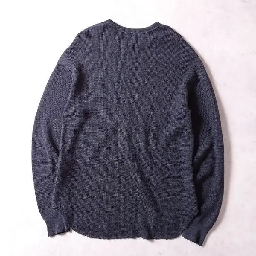 [BUNJANG] Pigvel Thermal Waffle Top Graphite Knitwear / 피그벨 써말 와플탑 니트 그라파이트 40size  / 3size