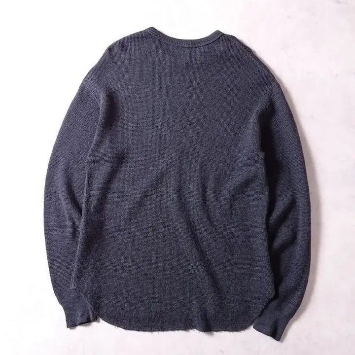 [BUNJANG] Pigvel Thermal Waffle Top Graphite Knitwear / 피그벨 써말 와플탑 니트 그라파이트 40size  / 3size