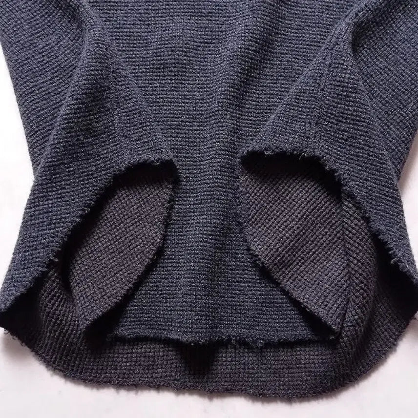 [BUNJANG] Pigvel Thermal Waffle Top Graphite Knitwear / 피그벨 써말 와플탑 니트 그라파이트 40size  / 3size