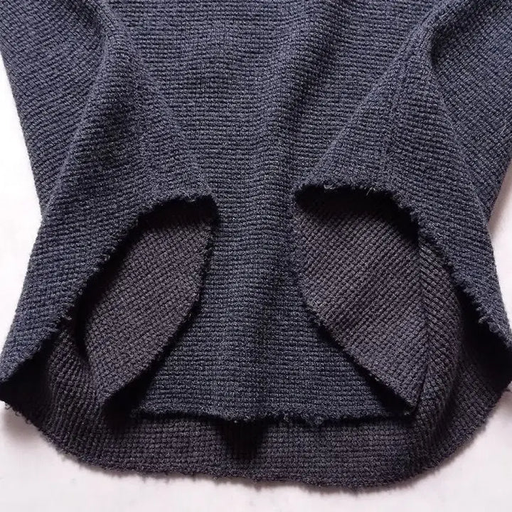 [BUNJANG] Pigvel Thermal Waffle Top Graphite Knitwear / 피그벨 써말 와플탑 니트 그라파이트 40size  / 3size