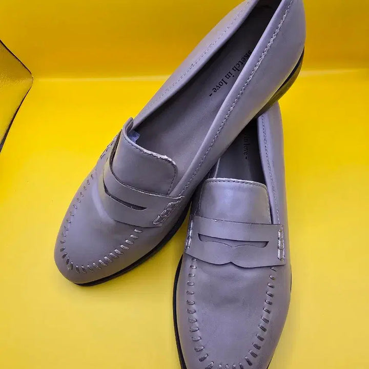 [BUNJANG] Sketch In Love Gray Loafers (240) / 여성 로퍼 240 (스케치인러브)