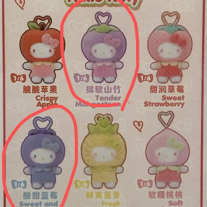 [BUNJANG] Sanrio Hello Kitty Fruity Paradise Series Keyring / 헬로키티 프루티 파라다이스 시리즈 키링