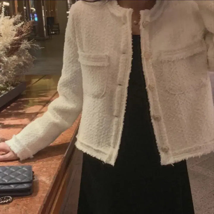 [BUNJANG] Coco Tweed Quilted Jacket / (새상품)(하객룩)코코 트위드 누빔 자켓