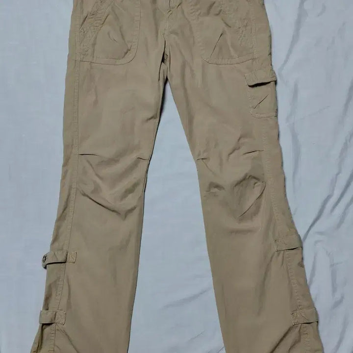 [BUNJANG] Eddie Bauer Beige Cargo Pants (Size 4P) / [S~M] 에디바우어 베이지 카고 팬츠 (4P)
