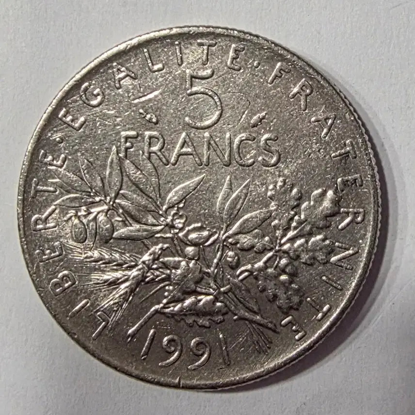 [BUNJANG] France 1997 5 Francs Coin / 프랑스 1997년 5프랑 주화 zk-1999