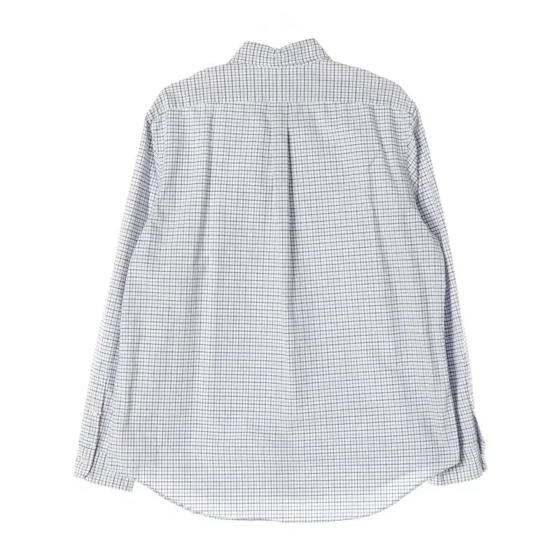 [BUNJANG] Polo Ralph Lauren Classic Fit Blue &amp; White Check Shirt XL / 폴로 랄프로렌 클래식핏 블루 화이트 체크 셔츠 XL