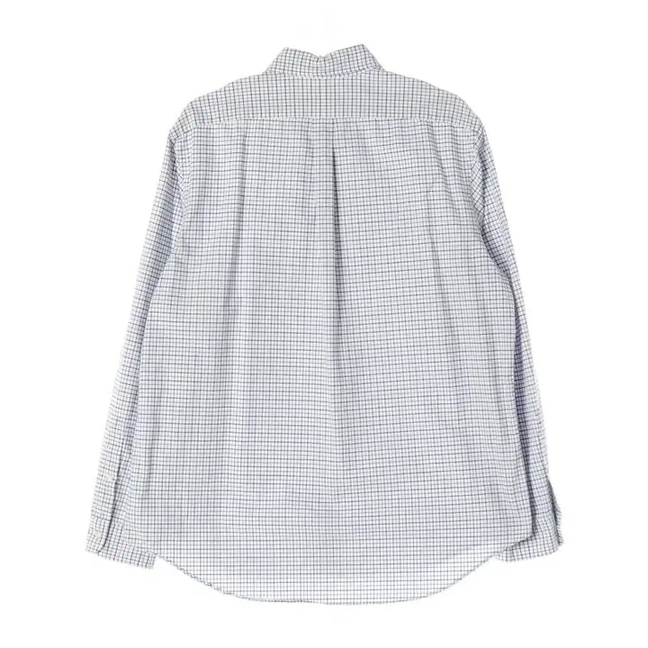 [BUNJANG] Polo Ralph Lauren Classic Fit Blue &amp; White Check Shirt XL / 폴로 랄프로렌 클래식핏 블루 화이트 체크 셔츠 XL
