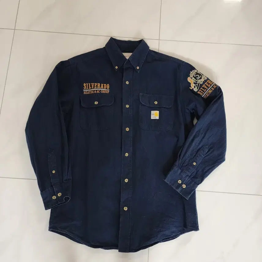 [BUNJANG] Carhartt Chevrolet Silverado Work Shirt L / 칼하트 쉐보레 실버라도 워크셔츠 L
