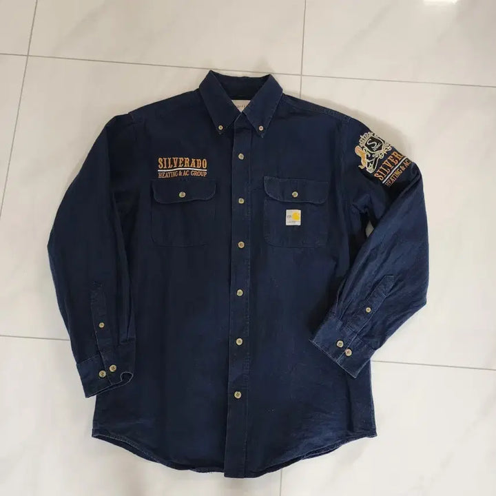 [BUNJANG] Carhartt Chevrolet Silverado Work Shirt L / 칼하트 쉐보레 실버라도 워크셔츠 L