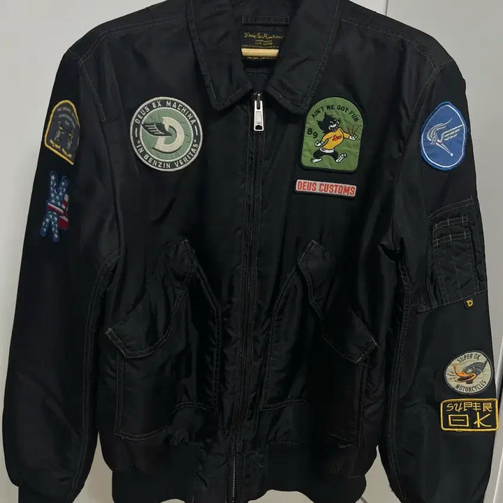 [BUNJANG] Deus Flight Overdye Jacket - XL / 데우스 항공점퍼 플라이트 오버다이 자켓 xl
