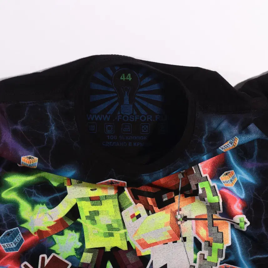 [BUNJANG] Minecraft Printed T-shirt B367 / 마인크래프트 프린팅 반팔티셔츠 B367