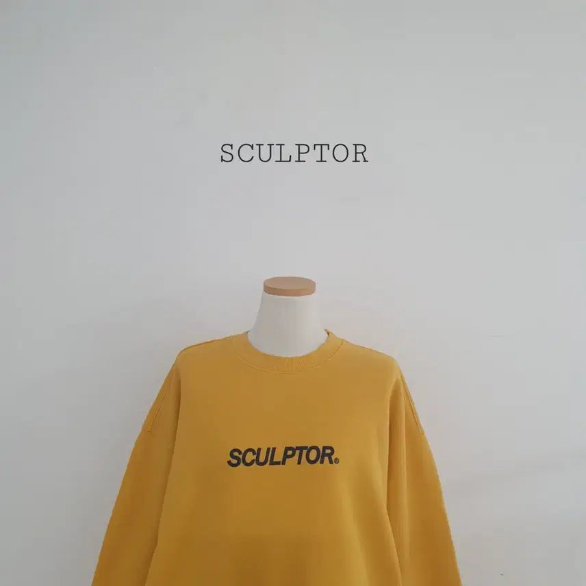 [BUNJANG] Sculptor Yellow Oversized Sweatshirt / 세일)No.26032106 Sculptor 스컬프터 맨투맨 옐로우
