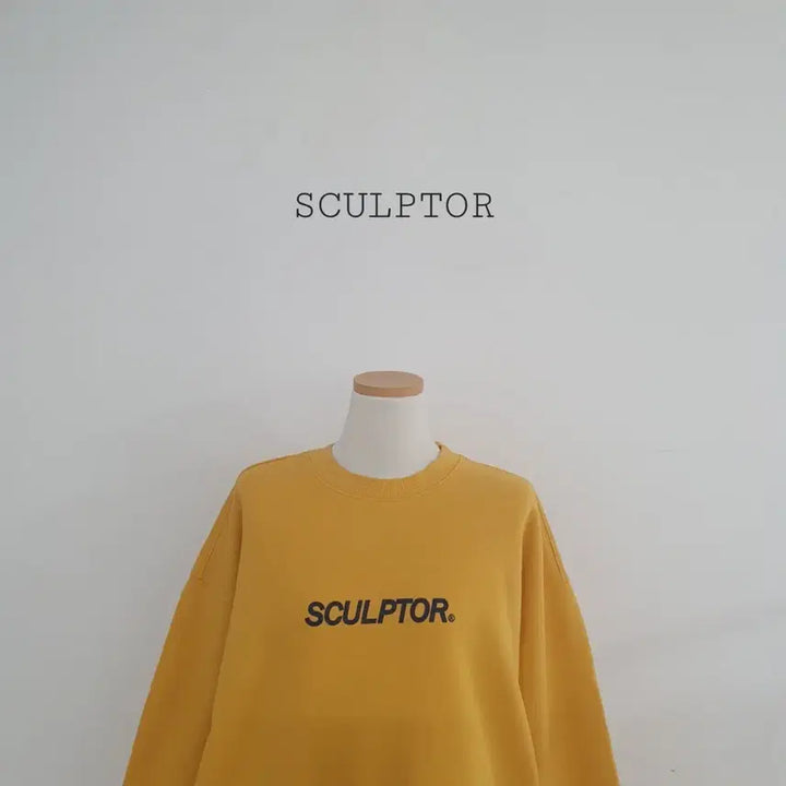 [BUNJANG] Sculptor Yellow Oversized Sweatshirt / 세일)No.26032106 Sculptor 스컬프터 맨투맨 옐로우