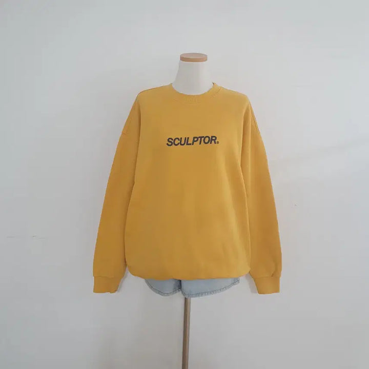 [BUNJANG] Sculptor Yellow Oversized Sweatshirt / 세일)No.26032106 Sculptor 스컬프터 맨투맨 옐로우