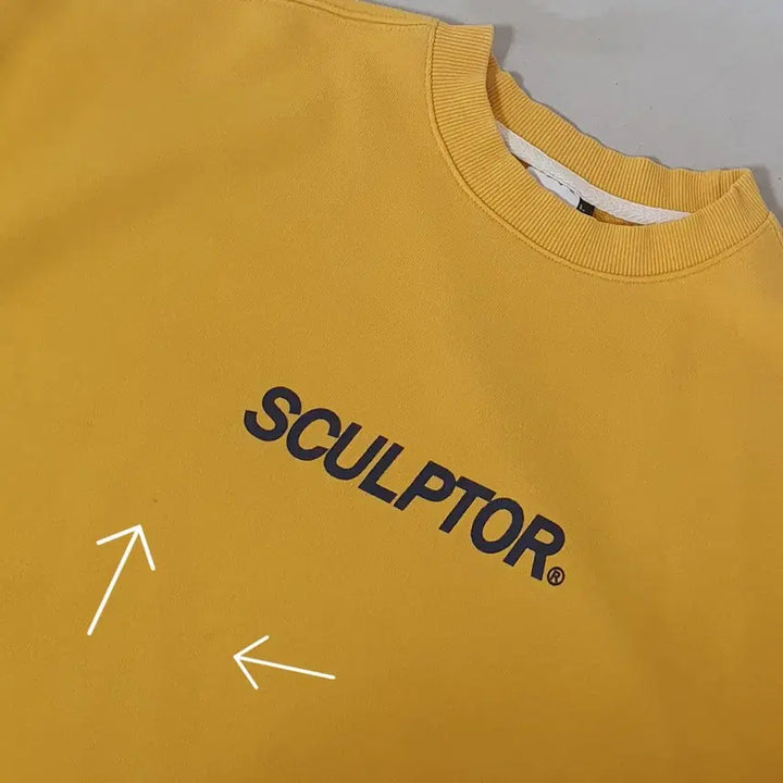 [BUNJANG] Sculptor Yellow Oversized Sweatshirt / 세일)No.26032106 Sculptor 스컬프터 맨투맨 옐로우