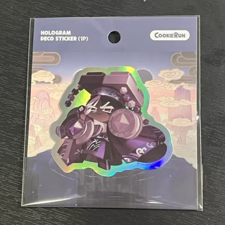 [BUNJANG] Cookie Run Kingdom Dark Cacao Cookie Hologram Decoration Sticker / [판매] 쿠킹덤 다크카카오 쿠키 스티커 5주년