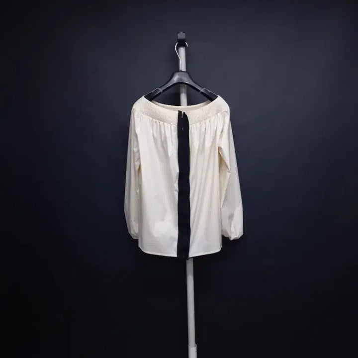 [BUNJANG] TIME Spring Summer Autumn Cotton Loose 8-9分 Sleeve Blouse / 새 타임 춘하추 루즈박시핏 8부9부길이 블라우스 F 44-77