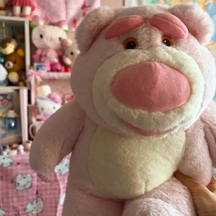 [BUNJANG] Disney Toy Story Lotso Plush Doll Set / 디즈니 토이스토리 랏소 인형 (딸기우유/오리지널) 2개 세트