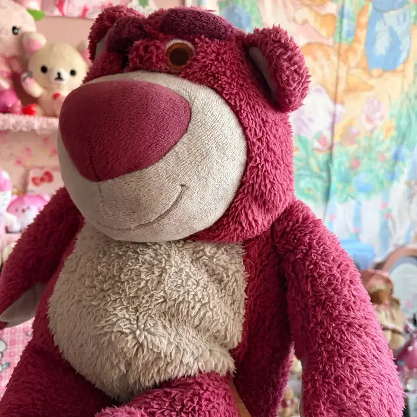 [BUNJANG] Disney Toy Story Lotso Plush Doll Set / 디즈니 토이스토리 랏소 인형 (딸기우유/오리지널) 2개 세트