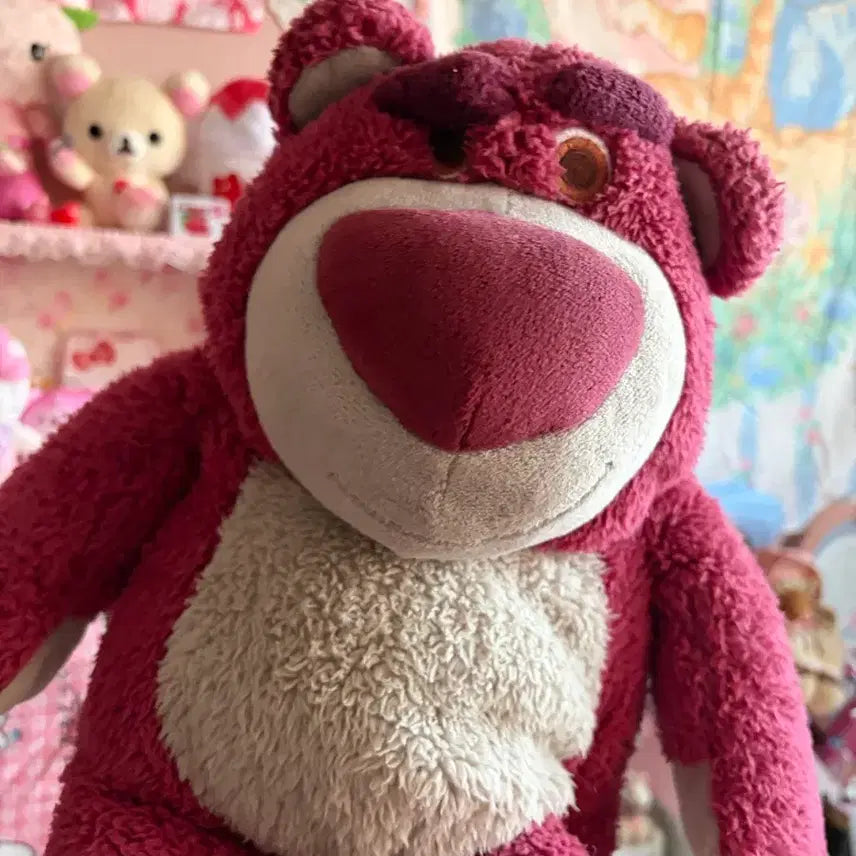 [BUNJANG] Disney Toy Story Lotso Plush Doll Set / 디즈니 토이스토리 랏소 인형 (딸기우유/오리지널) 2개 세트