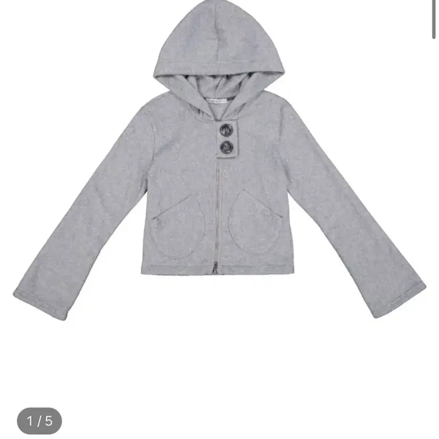 [BUNJANG] Kule Fleece Hoodie Jacket Gray / 큘 플리스 후디 자켓 그레이