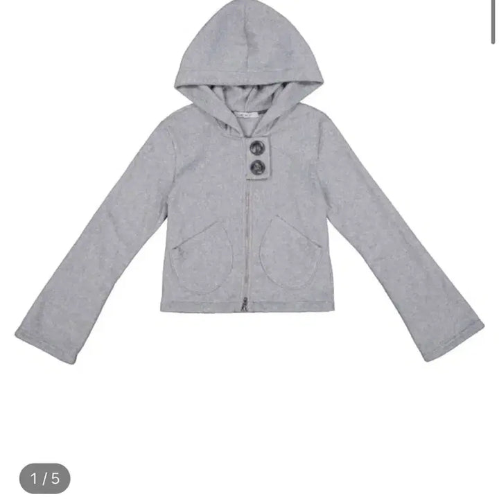 [BUNJANG] Kule Fleece Hoodie Jacket Gray / 큘 플리스 후디 자켓 그레이