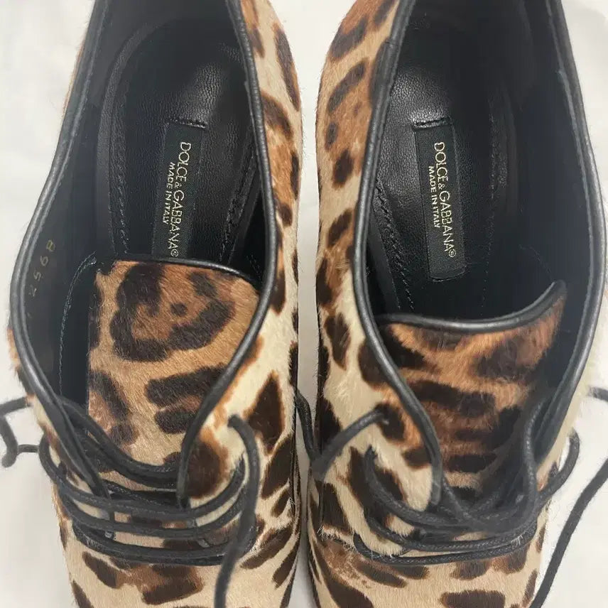 [BUNJANG] Dolce &amp; Gabbana Leopard Print Pony Hair Heels / 돌체앤가바나 레오파트 송치 힐