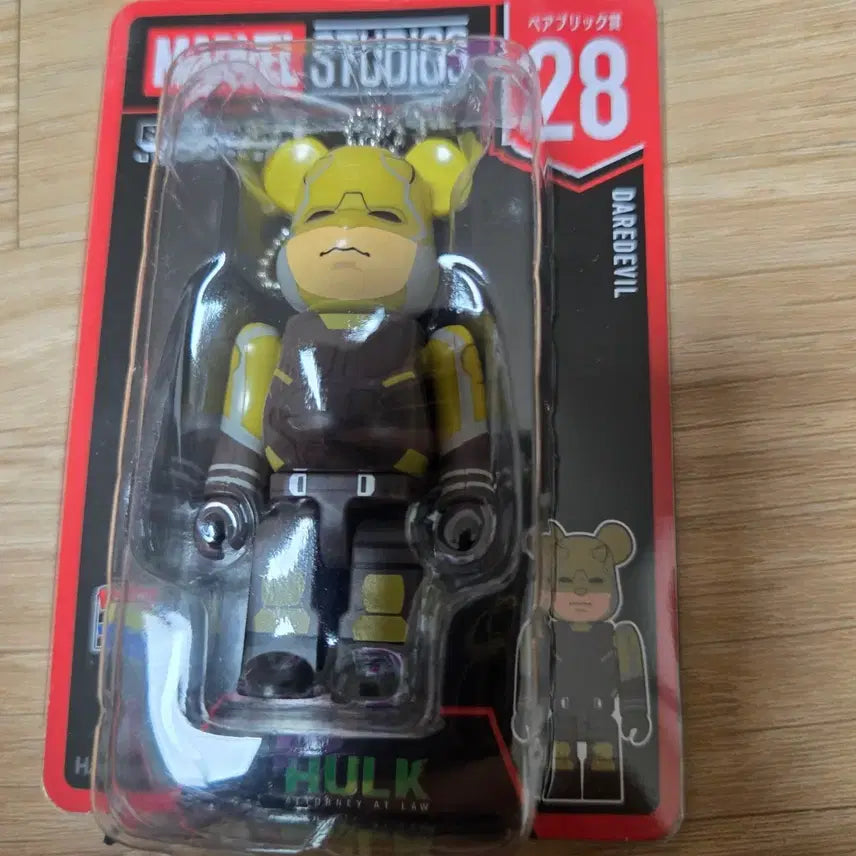 [SOLD OUT] 해피쿠지 마블 데어데블 베어브릭 키링 새상품