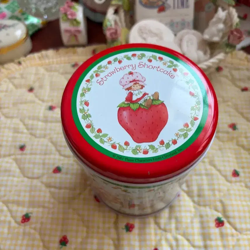[BUNJANG] Strawberry Shortcake Vintage Tin Case / 빈티지 스트로베리쇼트케이크 틴케이스