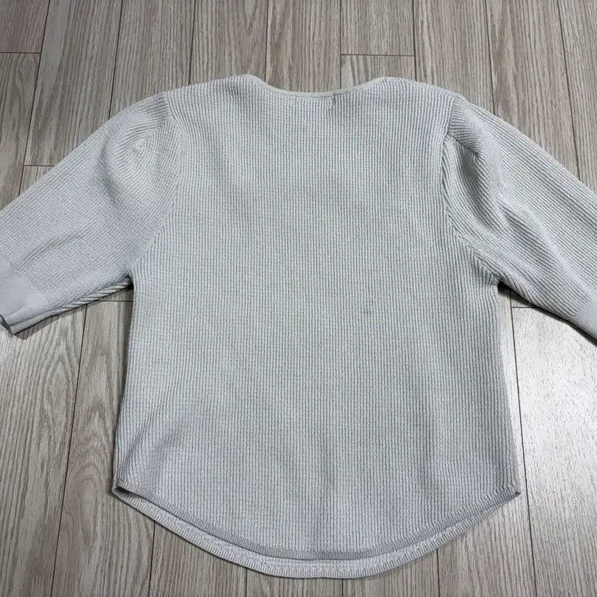 [BUNJANG] Project M Square Neck Short Sleeve Knit Top - Light Beige / 실사ㅇ,실측ㅇ)프로젝트엠 여성 스퀘어넥 봄옷 반팔니트 화이트 5566