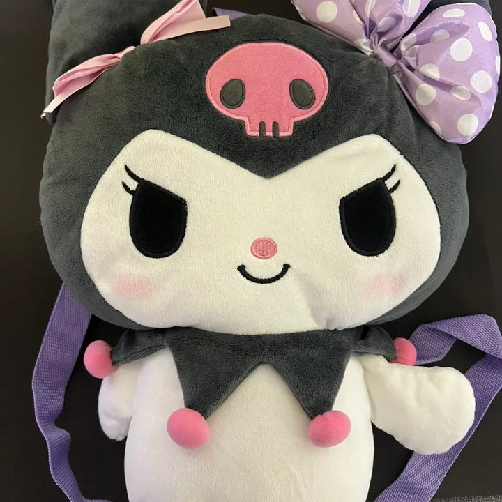 [BUNJANG] Sanrio Kuromi Special Plush Backpack / 산리오 아타리쿠지 라스트원 스페셜 쿠로미 인형 백팩 가방 배낭 굿즈