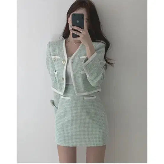 [BUNJANG] Objest Tweed Jacket / 오브제스트 트위드자켓