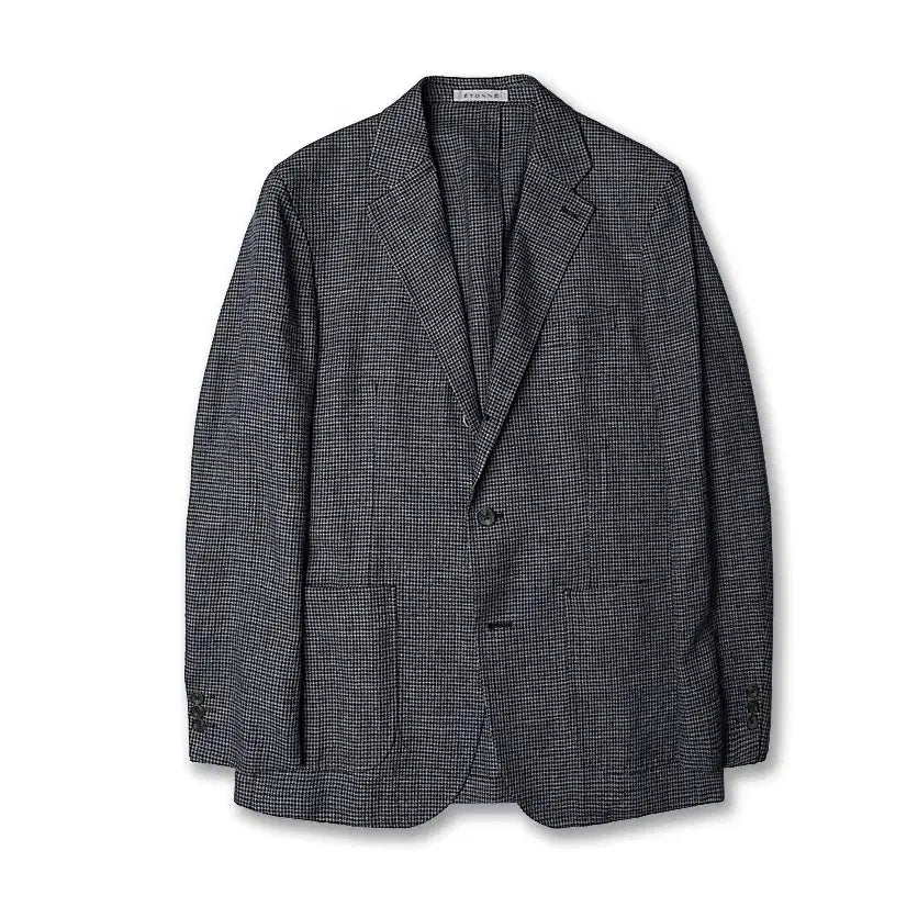 [BUNJANG] Etonne Navy Small Check Sports Jacket &amp; Vest Set / 에토네 [Etonne] 스몰 체크 네이비 스포츠 자켓 &amp; 조끼 베스트