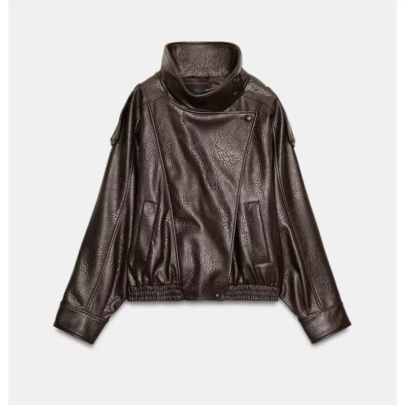 [BUNJANG] Zara Leather Jacket (As Worn by Local Celebrity) / [s/현지 애니 착용]자라 레더자켓