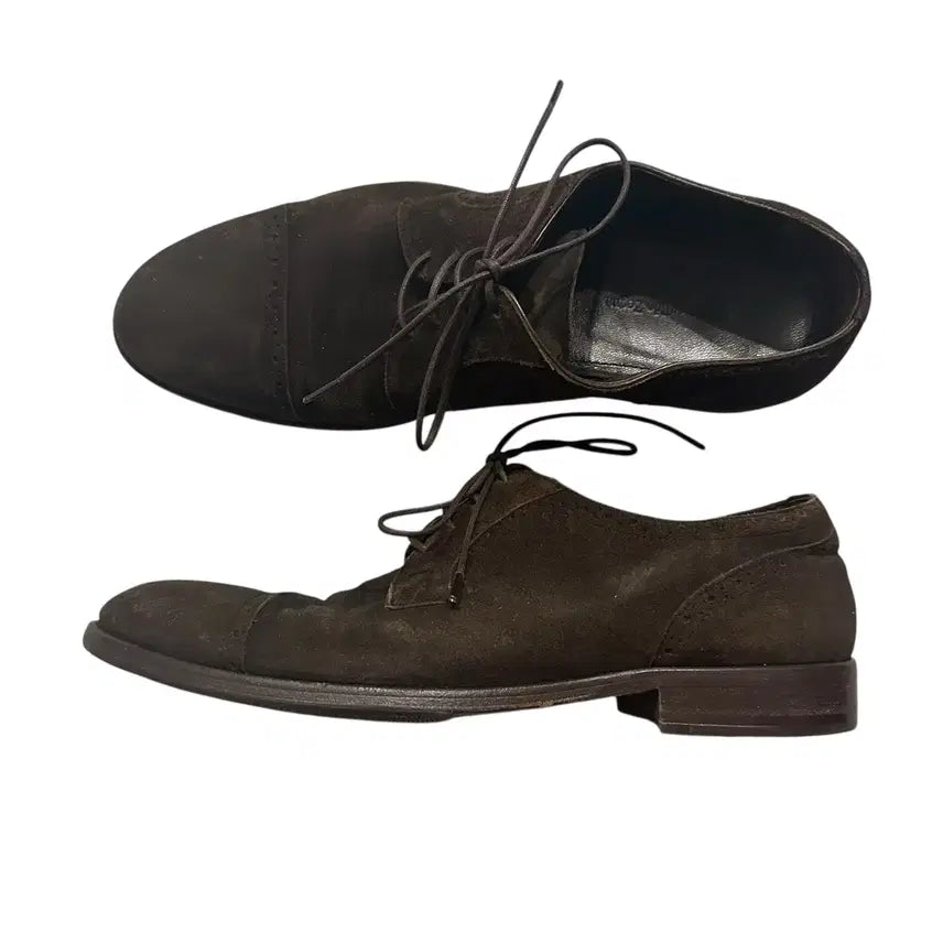[BUNJANG] Zegna Suede Cap-toe Oxford Shoes / 제냐 Ermenegildo Zegna 스웨이드 캡토 옥스포드 슈즈