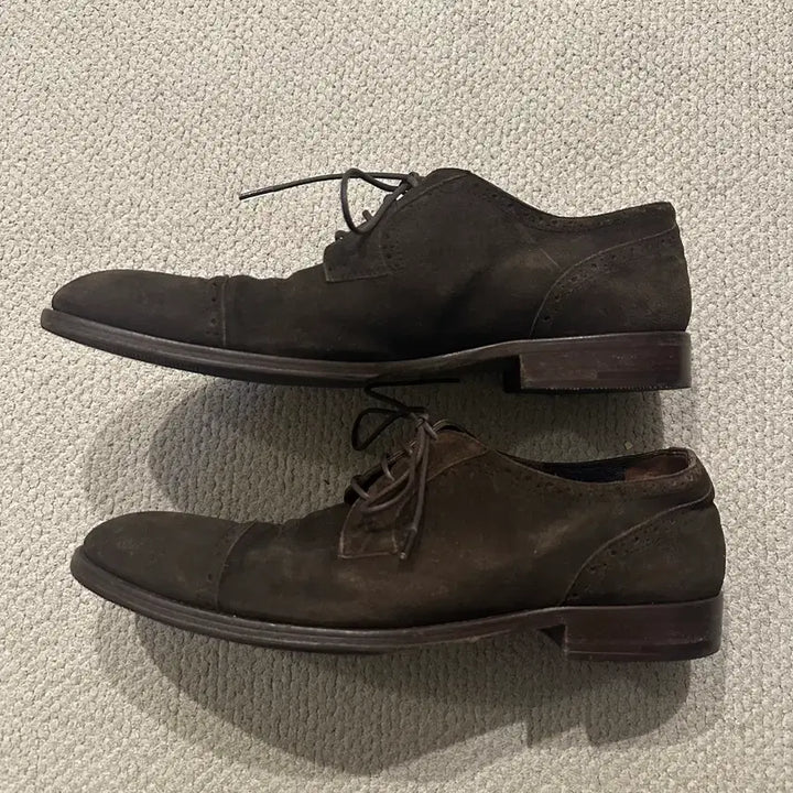 [BUNJANG] Zegna Suede Cap-toe Oxford Shoes / 제냐 Ermenegildo Zegna 스웨이드 캡토 옥스포드 슈즈