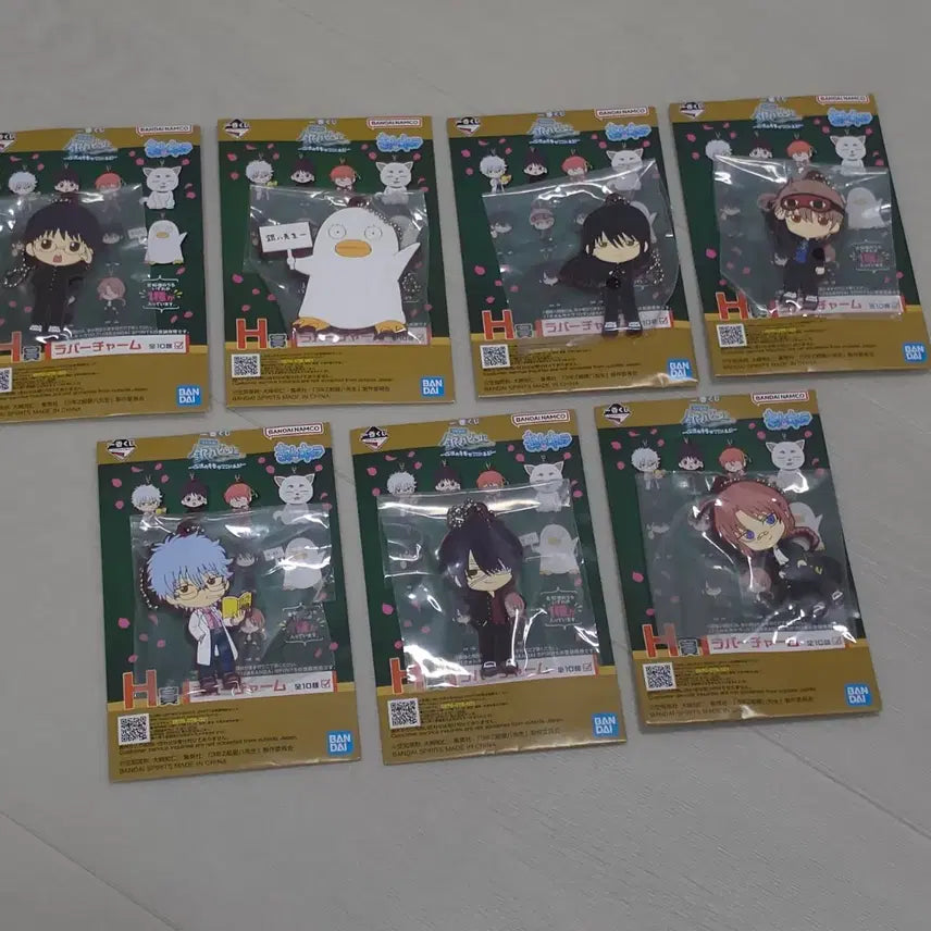 [BUNJANG] Gintama Sanjyou Kuji H Prize Rubber Strap Bundle Set / 은혼 삼젯 쿠지 H상 러버스트랩 7종 일괄 판매 양도