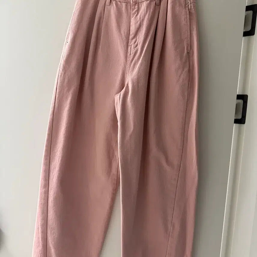 [BUNJANG] Pink Denim Trousers M / 남성 핀턱 핑크 데님 M