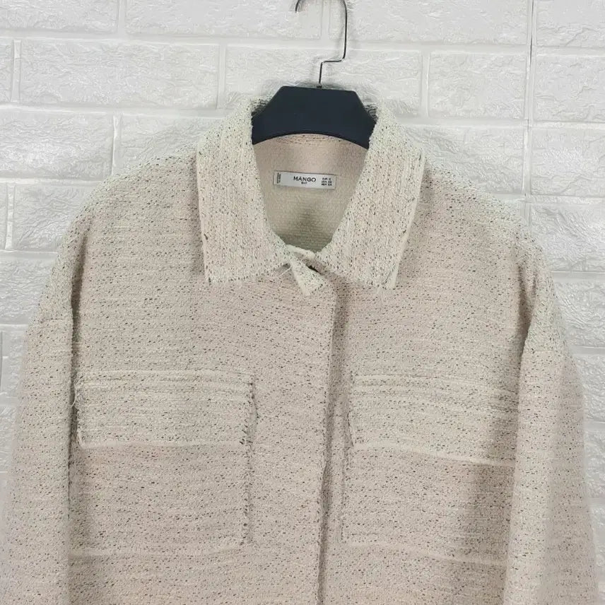 [BUNJANG] Mango Suit Line Frill Tweed Jacket / [55]망고 SUIT 라인 프릴 트위드 자켓