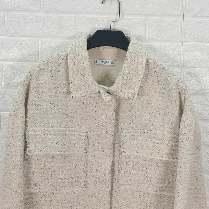 [BUNJANG] Mango Suit Line Frill Tweed Jacket / [55]망고 SUIT 라인 프릴 트위드 자켓