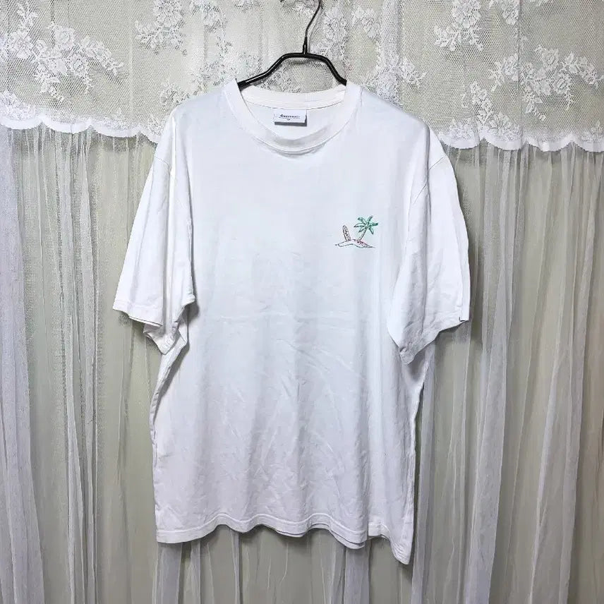 [BUNJANG] Covernat Surfboard White T-Shirt / 커버낫 흰색 서핑보드 반팔 티셔츠