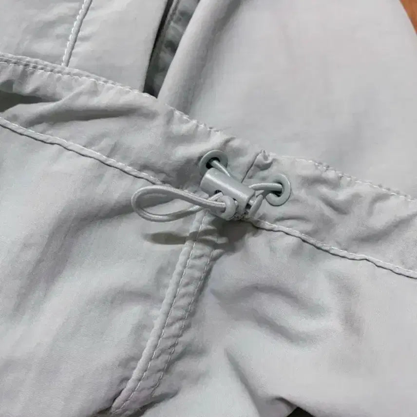 [BUNJANG] Unspecified High Neck String Jumper Windbreaker Track Top / 소라색 하늘색 하이넥 반목 카라 스트링 점퍼 잠바 바람막이 트랙탑