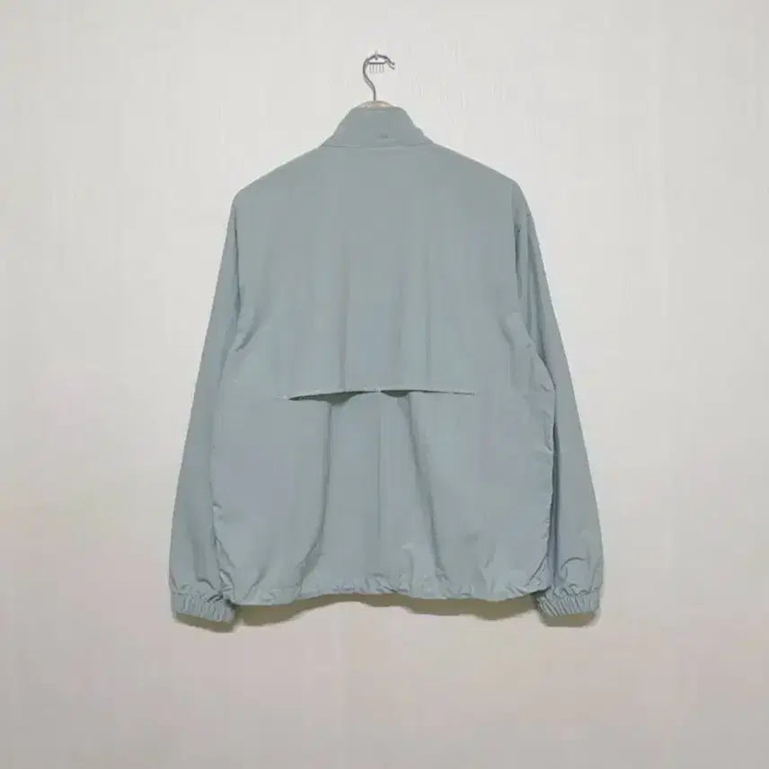 [BUNJANG] Unspecified High Neck String Jumper Windbreaker Track Top / 소라색 하늘색 하이넥 반목 카라 스트링 점퍼 잠바 바람막이 트랙탑